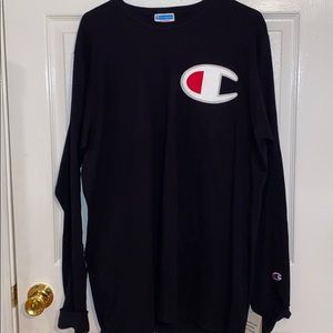NEW WITH TAGS! Champion black long sleeve shirt